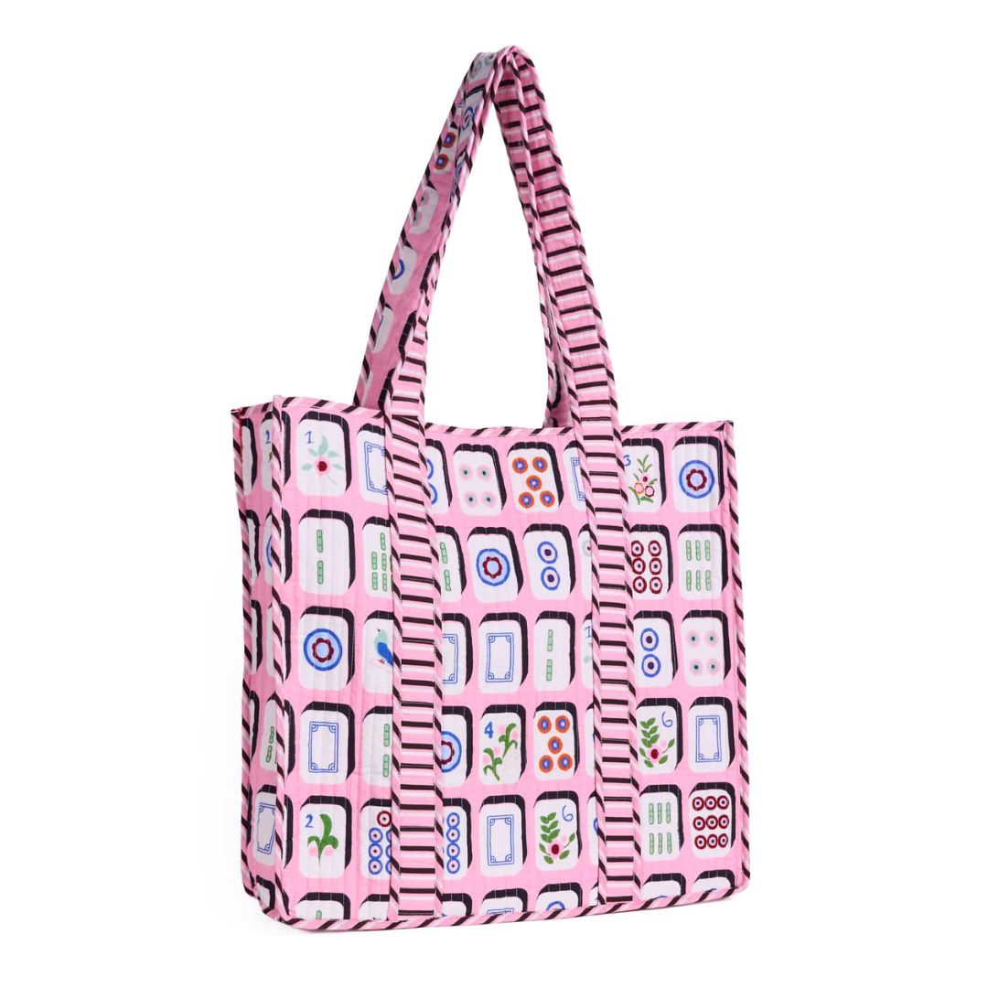 Ink & Alloy Evie Mahjong Reversible Tote