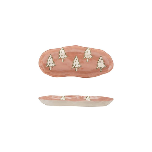 Organic Shaped Platter w/ Trees