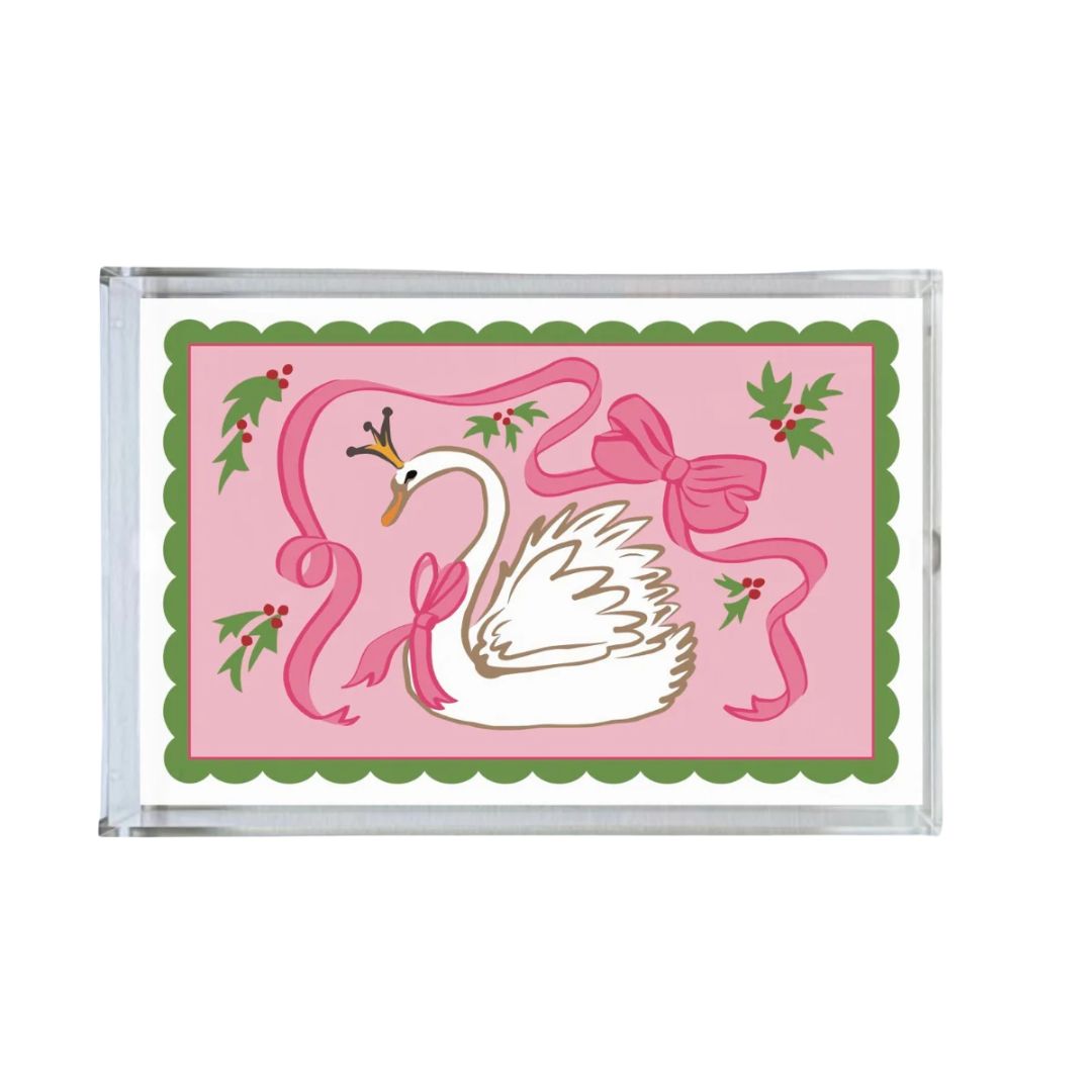 Swan Acrylic Tray