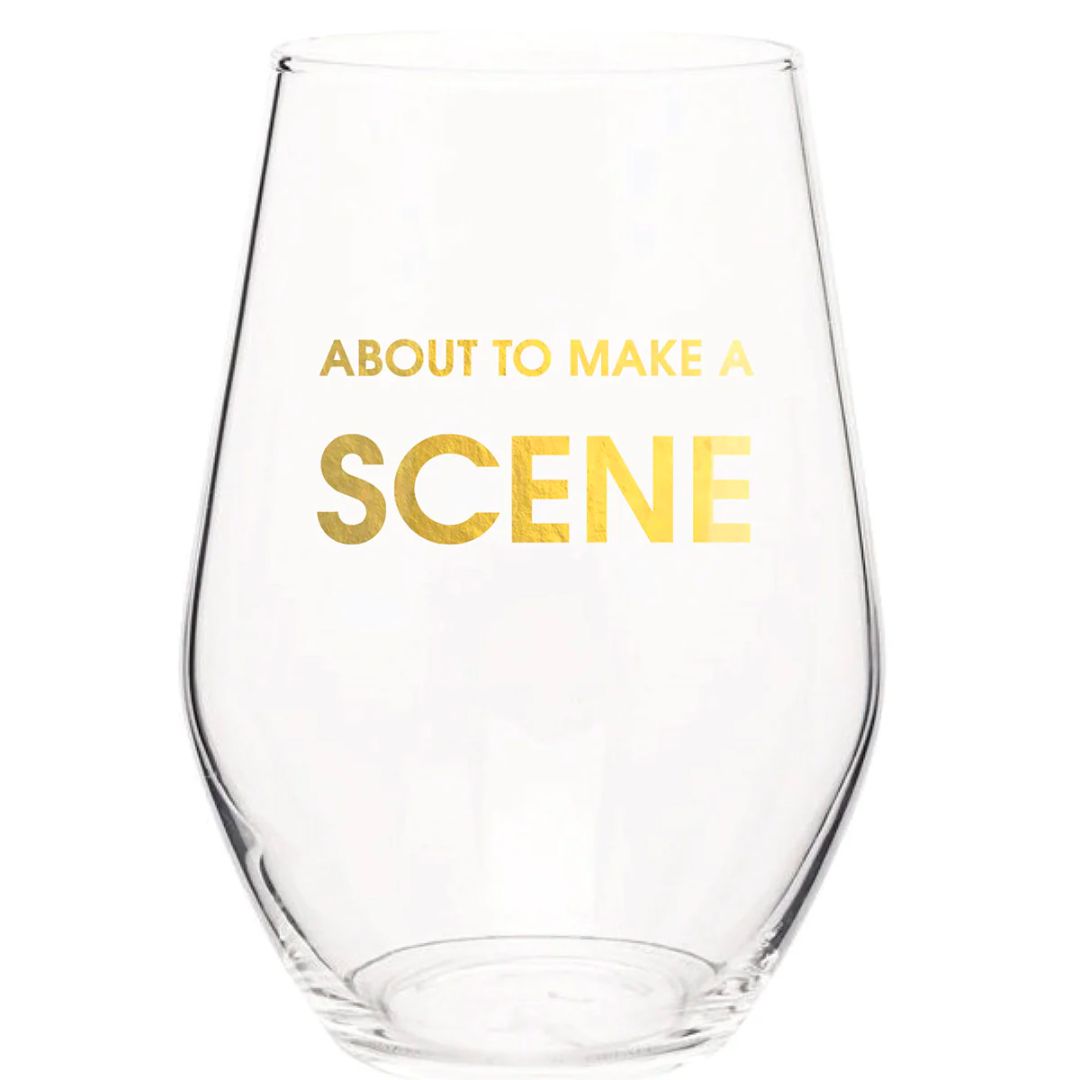 Chez Gagne Stemless Wine Glass