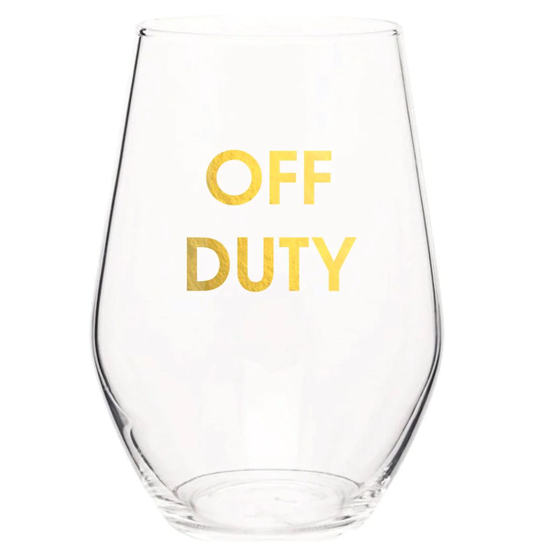 Chez Gagne Stemless Wine Glass
