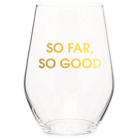 Chez Gagne Stemless Wine Glass