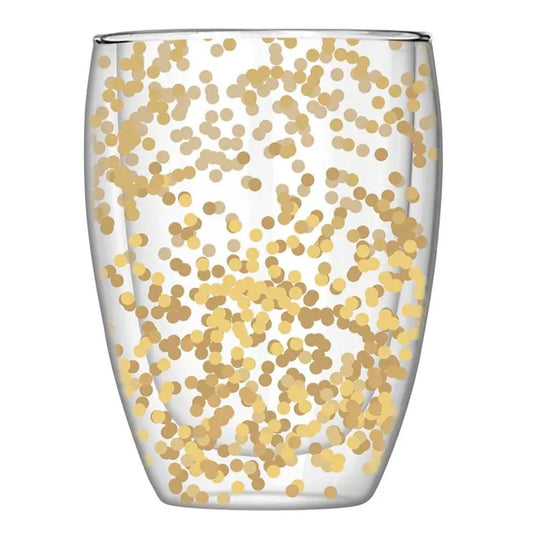 Slant Double-Wall Stemless Glass