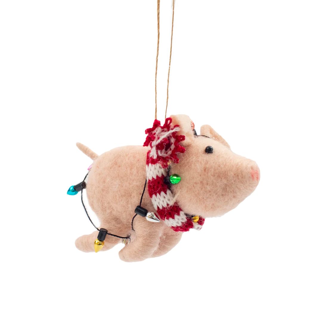 Sugarboo Felt Pig Ornament