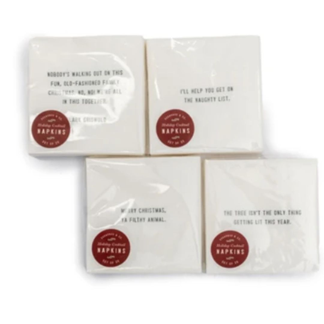 Sugarboo Holiday Cocktail Napkins