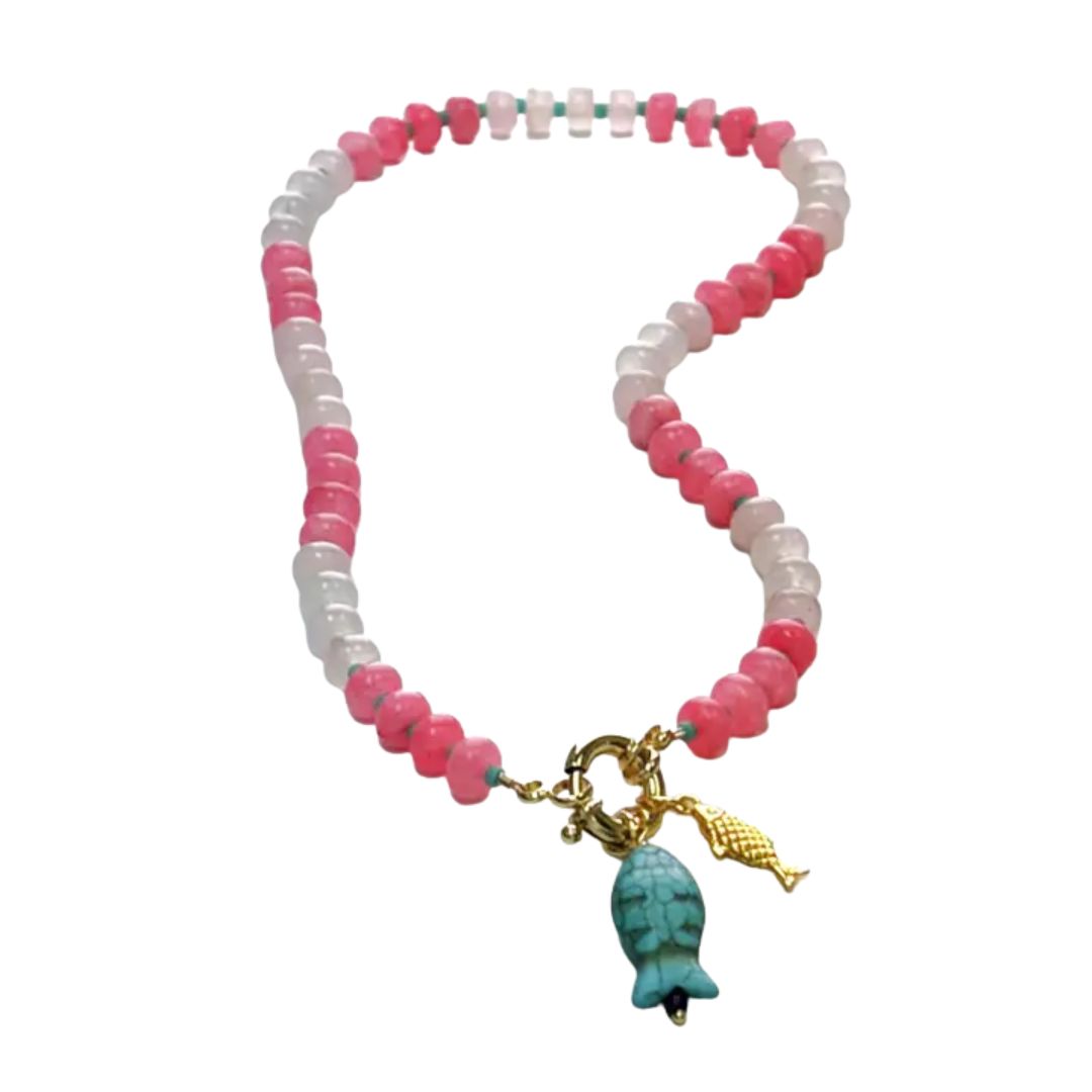 Luca Stone Candy Fish Necklace