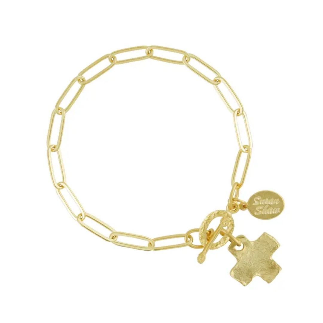 Cross Paperclip Bracelet