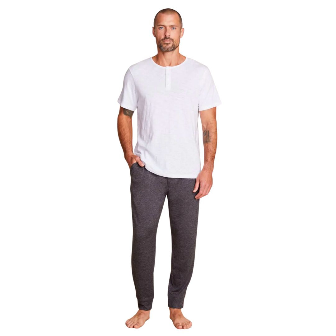 Barefoot Dreams Malibu Collection® Men's Slub Henley Tee