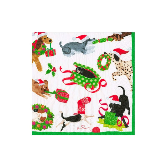 Caspari Holiday Cocktail Napkins