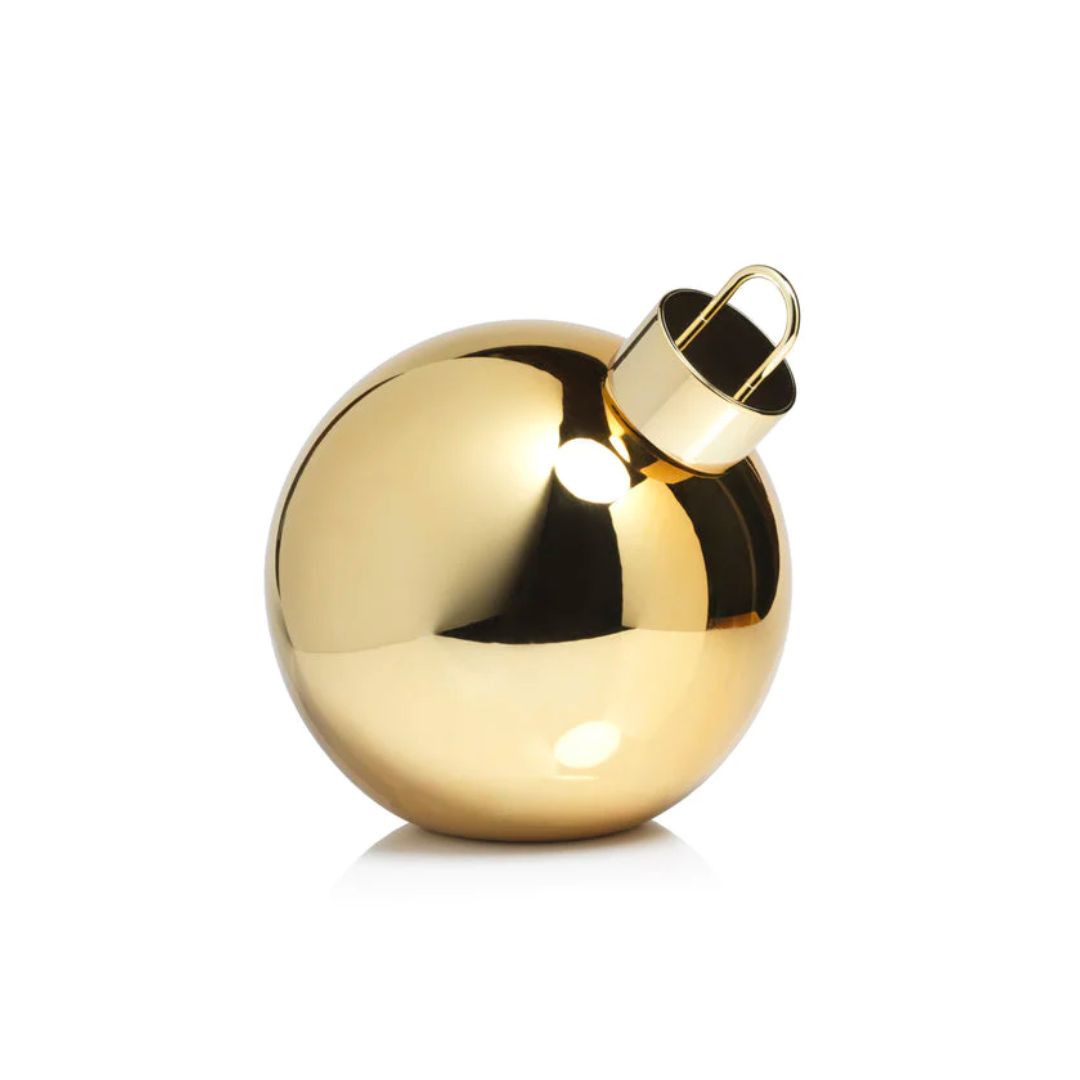 LED Metallic Glass Oversized Ornament Ball