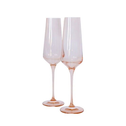 Estelle Colored Champagne Flute Set of 2