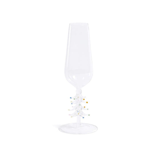 Treetop Cheers Champagne Flute-Clear