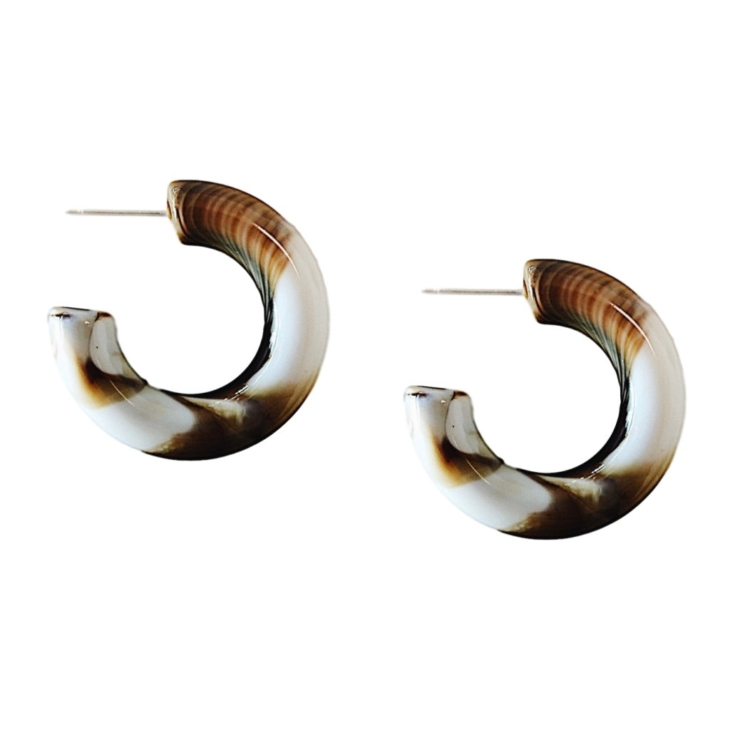 Chunky Lucite Hoops
