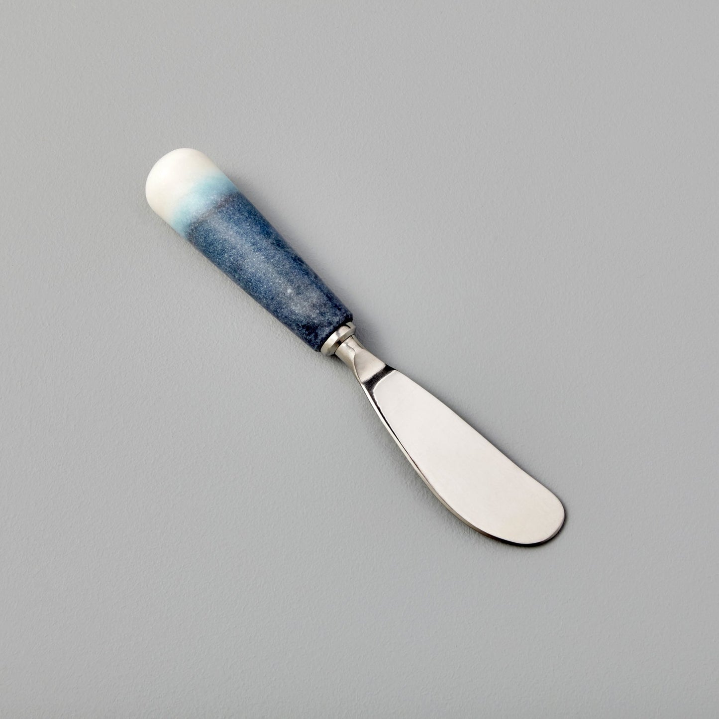 Be Home White Marble with Blue Dip Spreader