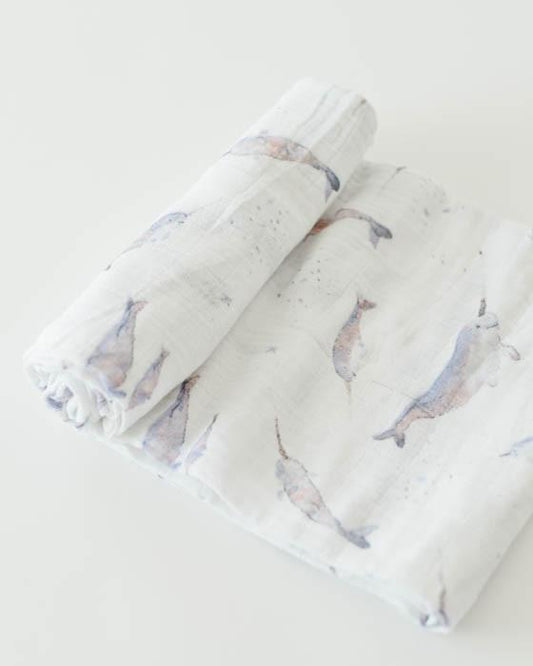 Little Unicorn Cotton Muslin Swaddle