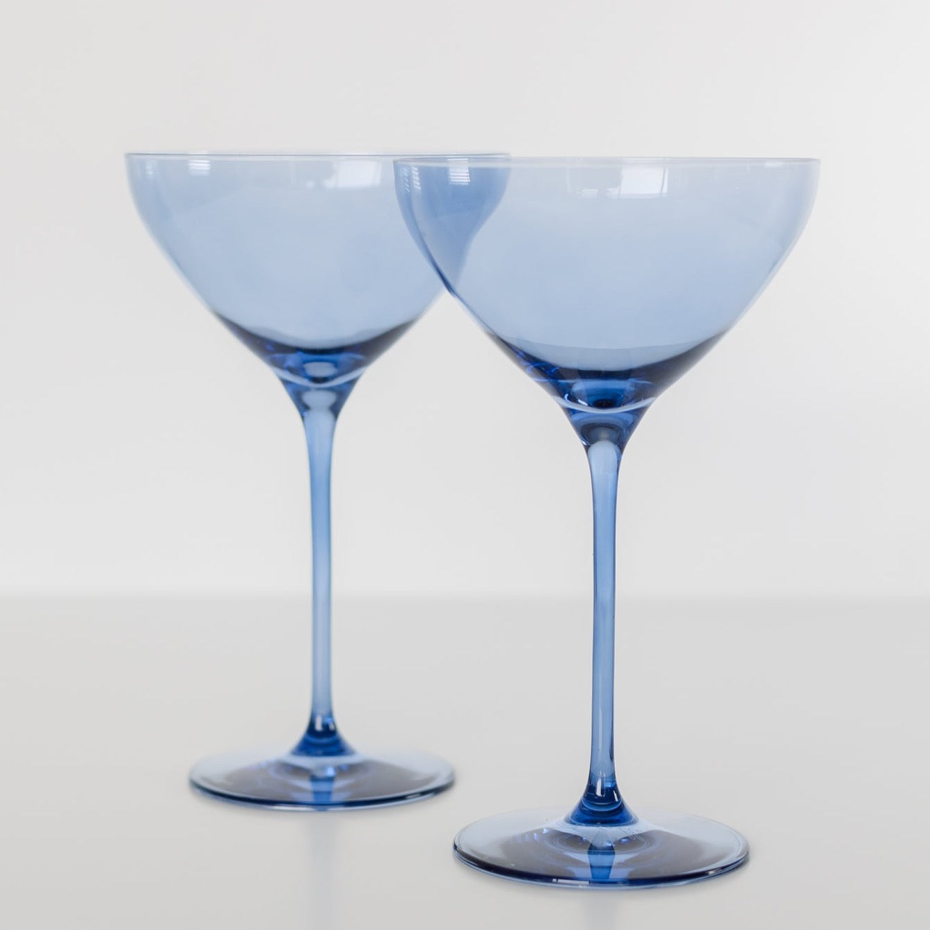 Estelle Colored Glass Martini Glass Set of 2