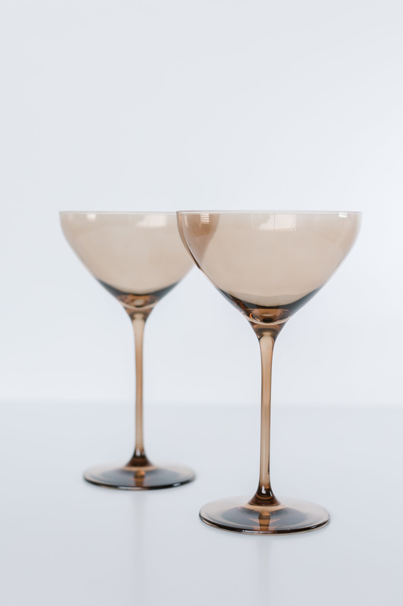 Estelle Colored Glass Martini Glass Set of 2