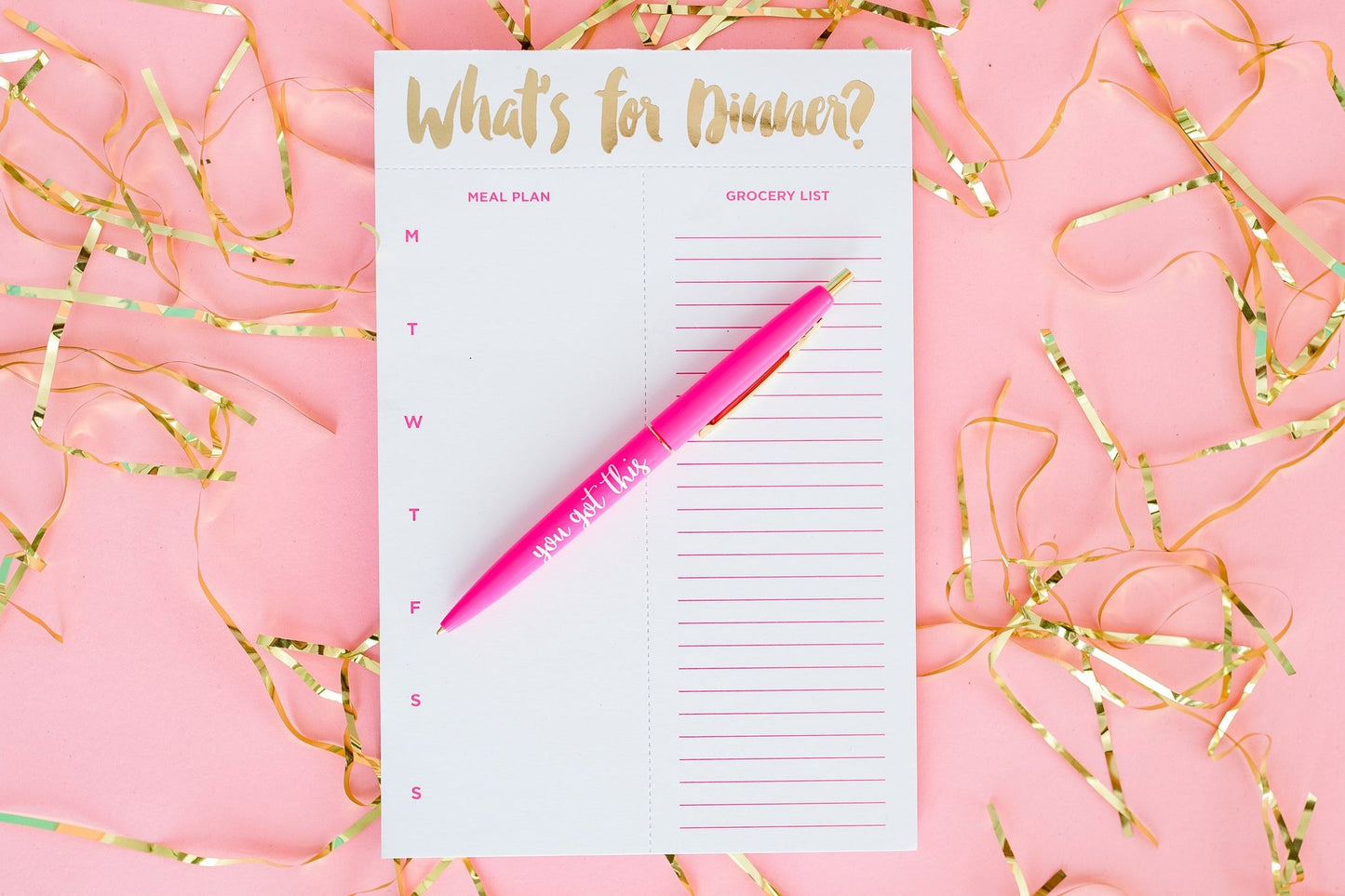 Taylor Elliot Meal Planner Notepad