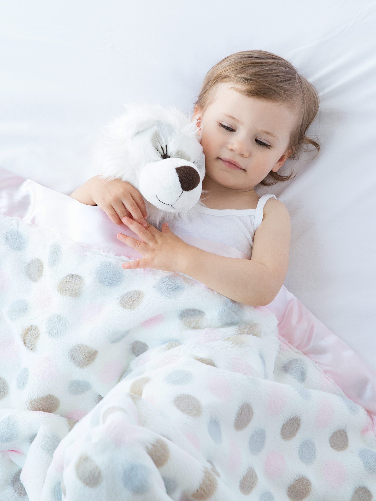 Little Giraffe Luxe Dot Blanket