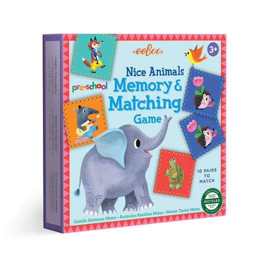 Eeboo Nice Animals Memory Game