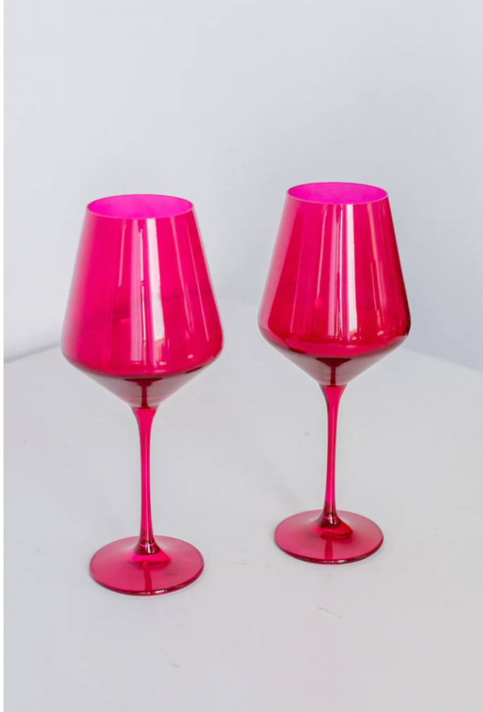 Estelle Colored Wine Stemware Set of 2