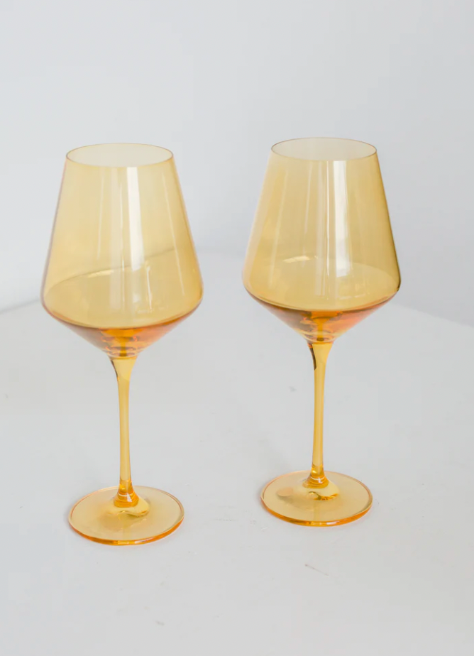 Estelle Colored Wine Stemware Set of 2