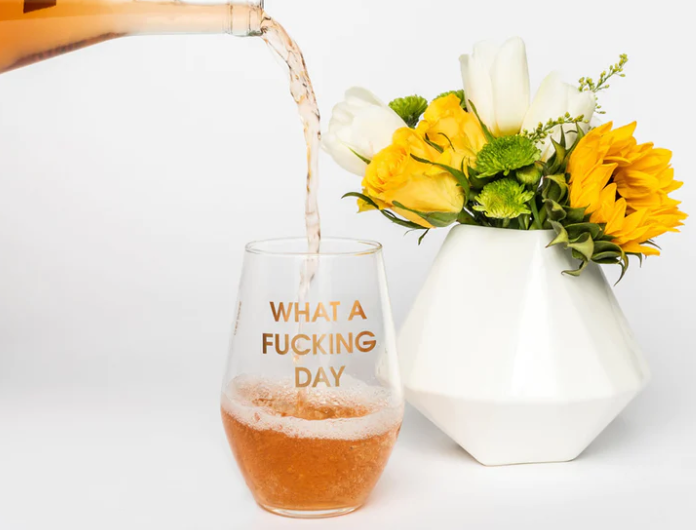 Chez Gagne Stemless Wine Glass
