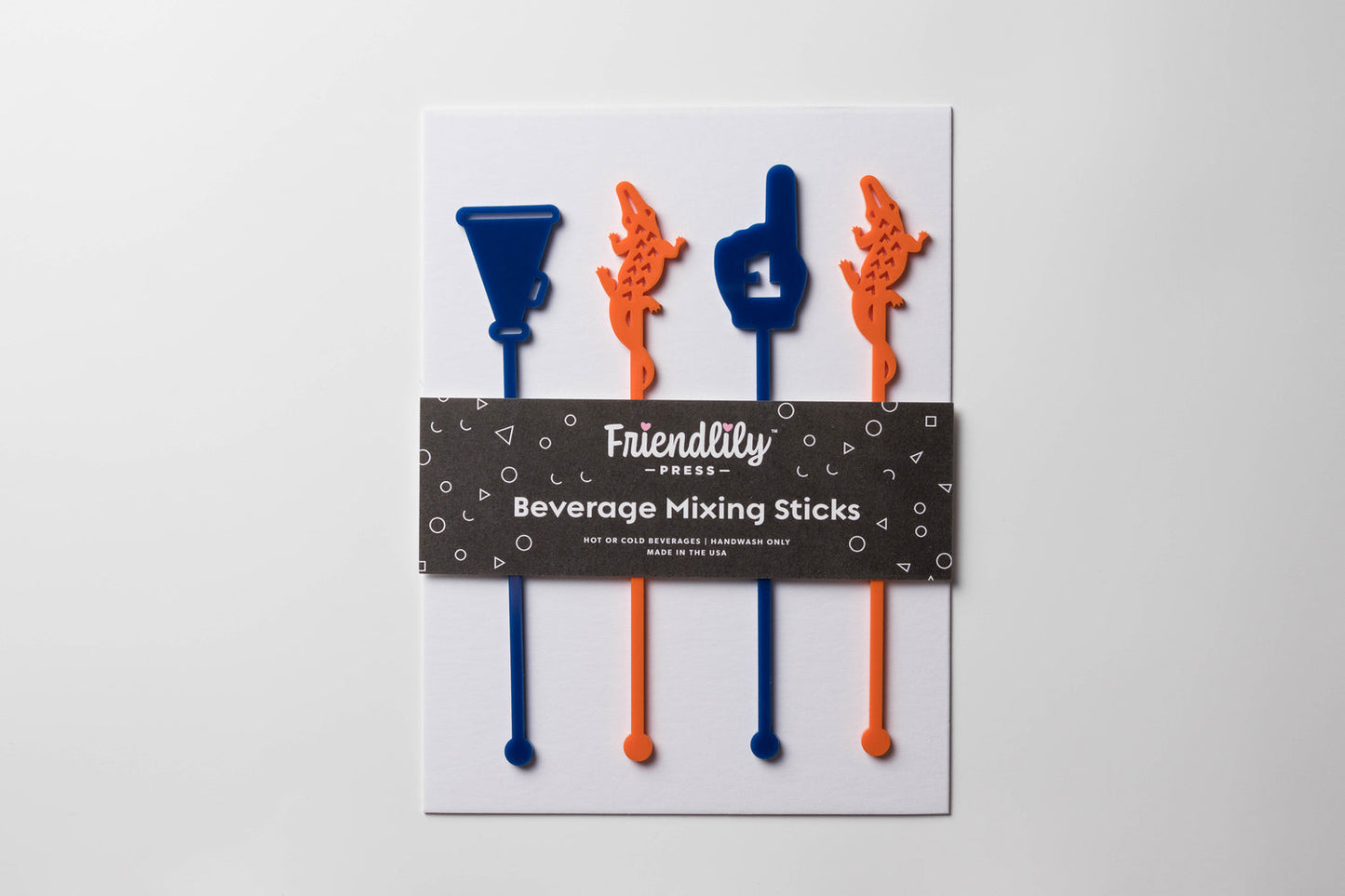 Friendlily Press Collegiate Drink Stirrers