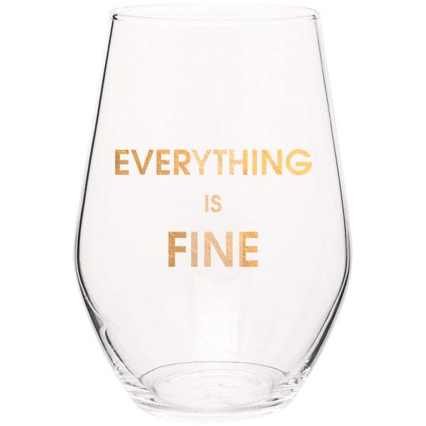 Chez Gagne Stemless Wine Glass