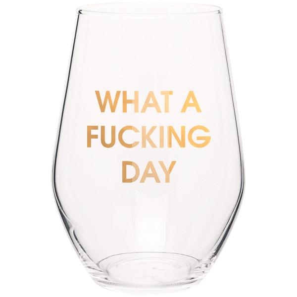 Chez Gagne Stemless Wine Glass