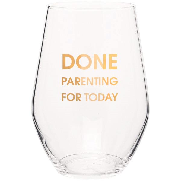 Chez Gagne Stemless Wine Glass