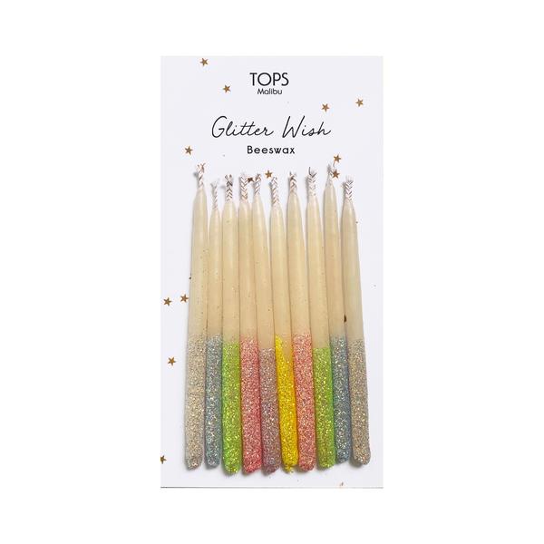 Tops Glitter Beeswax Candles