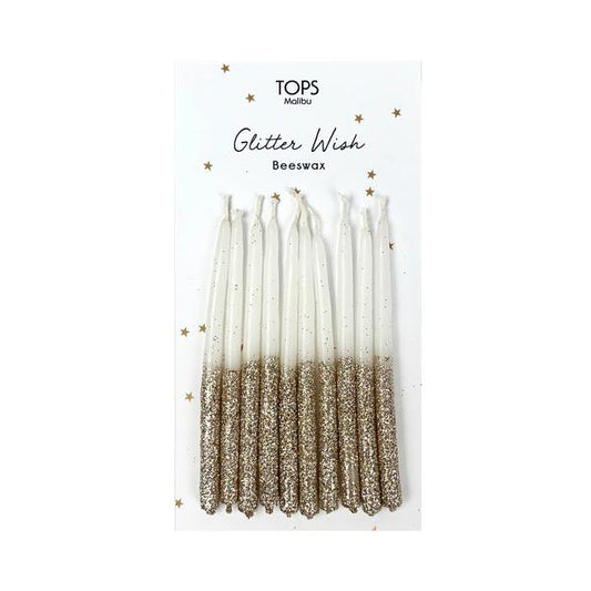 Tops Glitter Beeswax Candles